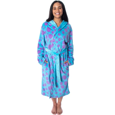 Disney Adult Monsters Inc Sulley Costume Fleece Plush Robe Bathrobe 3 Disney Adult Monsters Inc Sulley Costume Fleece Plush Robe Bathrobe - Image 3