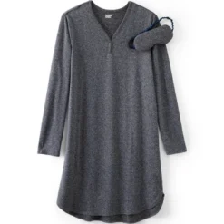 Lands' End Women's Cozy Gown Sleep Set - Shirt Gown And Mask 12 Lands' End Women's Cozy Gown Sleep Set - Shirt Gown And Mask -Avenue Sale Store GUEST 8f1ebc9a 513c 46c9 ad2b d56b0b72ec4d
