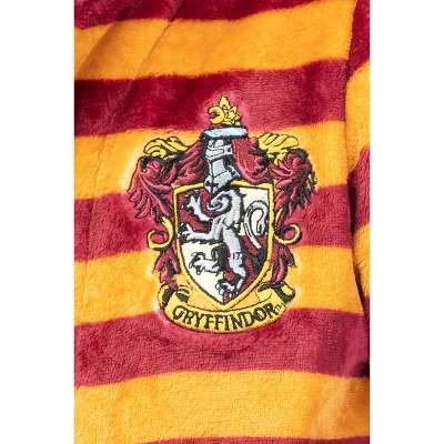 Harry Potter Juniors' Striped Ruffle Hooded Plush Fleece Robe 3 Harry Potter Juniors' Striped Ruffle Hooded Plush Fleece Robe - Image 3