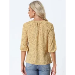 Allegra K Women's Bow Tie Round Neck 3/4 Raglan Sleeve Floral Blouse Tops 17 Allegra K Women's Bow Tie Round Neck 3/4 Raglan Sleeve Floral Blouse Tops -Avenue Sale Store GUEST 9336d29a 7867 4f5d ab4a cb36b060e3ef