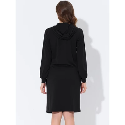 Cheibear Womens Sleepwear Pajama Dress With Pockets Lounge Nightshirt Hoodies Nightgown 3 Cheibear Womens Sleepwear Pajama Dress With Pockets Lounge Nightshirt Hoodies Nightgown - Image 3