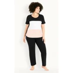 Women's Plus Size Color Block Sleep Set - Black | EVANS 7 Women's Plus Size Color Block Sleep Set - Black | EVANS -Avenue Sale Store GUEST 94cb1033 da1e 4b1a 97b3 2ff6015aea72