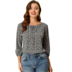 Allegra K Women's Bow Tie Round Neck 3/4 Raglan Sleeve Floral Blouse Tops 25 Allegra K Women's Bow Tie Round Neck 3/4 Raglan Sleeve Floral Blouse Tops -Avenue Sale Store GUEST 979c2cef 83ca 4c4a 867a ab45d31c0223