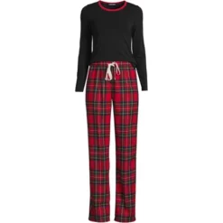 Lands' End Women's Tall Pajama Set Knit Long Sleeve T-Shirt And Flannel Pants 8 Lands' End Women's Tall Pajama Set Knit Long Sleeve T-Shirt And Flannel Pants -Avenue Sale Store GUEST 99745011 49f2 49b6 bfbb 251a05817fad