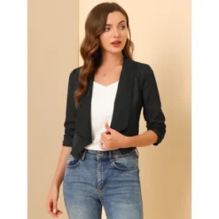 Allegra K Women's 3/4 Ruched Sleeve Shawl Lapel Lightweight Open Front Cardigans 8 Allegra K Women's 3/4 Ruched Sleeve Shawl Lapel Lightweight Open Front Cardigans -Avenue Sale Store GUEST 9a3c10bf 96b7 4d3c b3ae 667c09ff5796