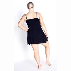 Women's Plus Size Sexy Lace Chemise - Black | AVENUE