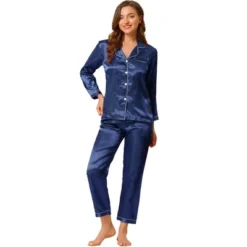 Allegra K Women's Satin Button Down Sleepshirt With Pants Halloween Pajama Set 24 Allegra K Women's Satin Button Down Sleepshirt With Pants Halloween Pajama Set -Avenue Sale Store GUEST 9dd44790 62d1 47bf 977f 9fbb22437420