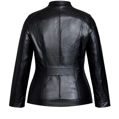 Women's Plus Size 3/4 Sleeve Sleep Shirt - Pink Sleep | AVENUE 2 Women's Plus Size 3/4 Sleeve Sleep Shirt - Pink Sleep | AVENUE - Image 2