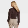 Women's Cropped Quarter Zip Sweatshirt - Universal Thread™