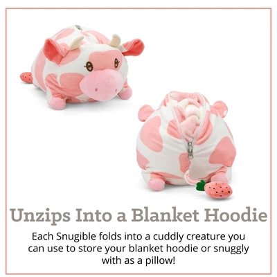 Plushible 2-in-1 Snugible Strawberry Cow 1 Plushible 2-in-1 Snugible Strawberry Cow