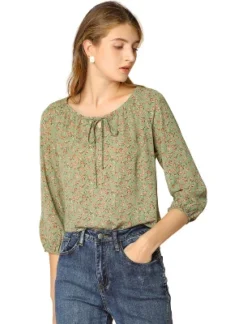 Allegra K Women's Bow Tie Round Neck 3/4 Raglan Sleeve Floral Blouse Tops 29 Allegra K Women's Bow Tie Round Neck 3/4 Raglan Sleeve Floral Blouse Tops -Avenue Sale Store GUEST a4d51296 40ab 4032 9a6b 47dc07eb18e7