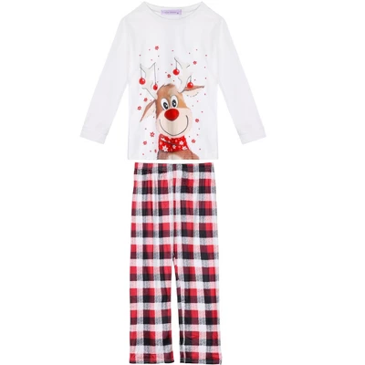 Cheibear Family Christmas Pajamas Matching Sets Sleepwear Holiday Home Party Pajama Set 1 Cheibear Family Christmas Pajamas Matching Sets Sleepwear Holiday Home Party Pajama Set