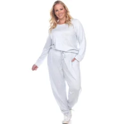 Women's Plus Size 2 Piece Lounge Set - White Mark 16 Women's Plus Size 2 Piece Lounge Set - White Mark -Avenue Sale Store GUEST a79ab38b ba33 44d3 a1c9 12efc5f26e05