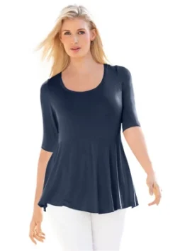 Jessica London Women’s Plus Size Peplum Tunic 13 Jessica London Women’s Plus Size Peplum Tunic -Avenue Sale Store GUEST a7d90986 8efb 4acc 86f9 4a12fb0d8a65