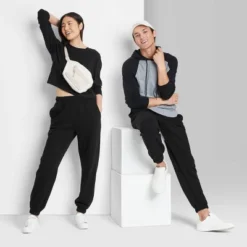 Women's High-Rise Fleece Sweatpants - Wild Fable™ -Avenue Sale Store GUEST a8bfe3f5 b70e 4523 8f20 4b8c341bbd9c