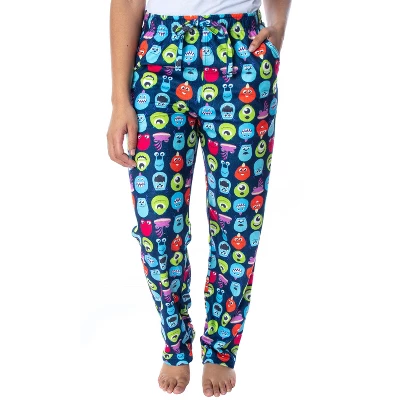 Disney Women's Monsters Inc. Allover Character Heads Sleep Pajama Pants Blue 4 Disney Women's Monsters Inc. Allover Character Heads Sleep Pajama Pants Blue - Image 4