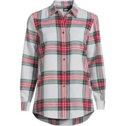Lands' End Women's Tall Flannel Boyfriend Fit Long Sleeve Shirt 19 Lands' End Women's Tall Flannel Boyfriend Fit Long Sleeve Shirt -Avenue Sale Store GUEST b172355f 8364 4d39 a9f6 6a665d9164ee