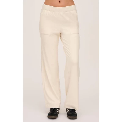 90 Degree By Reflex Marled Pique Daisy Wide Leg Pant With Side Pockets 4 90 Degree By Reflex Marled Pique Daisy Wide Leg Pant With Side Pockets - Image 4