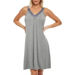 Women's Soft Knit Sleeveless Night Shirt Nightgown Pajama Top V Neck Racerback 23 Women's Soft Knit Sleeveless Night Shirt Nightgown Pajama Top V Neck Racerback -Avenue Sale Store GUEST b4d5c00e 10d1 43c0 a158 811611cded75