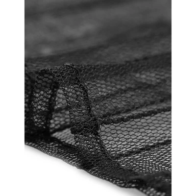 Agnes Orinda Women's Plus Size Mesh Sheer Long Sleeve Button Down See Through Shirts 4 Agnes Orinda Women's Plus Size Mesh Sheer Long Sleeve Button Down See Through Shirts - Image 4