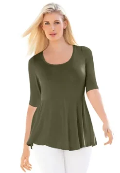 Jessica London Women’s Plus Size Peplum Tunic 17 Jessica London Women’s Plus Size Peplum Tunic -Avenue Sale Store GUEST b9880f77 fc24 41f7 9480 92ad38d6563b