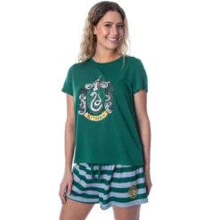 Harry Potter Women's Hogwarts Castle Shirt And Shorts Pajama Set - All 4 Houses -Avenue Sale Store GUEST bc3421ce 4ebb 4ba0 90c0 6e9e908d8240