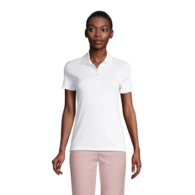 Lands' End School Uniform Women's Tall Supima Cotton Short Sleeve Polo Shirt 6 Lands' End School Uniform Women's Tall Supima Cotton Short Sleeve Polo Shirt - Image 6