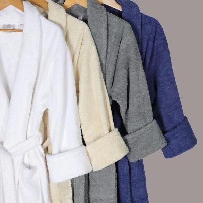 Men's Ultra-Absorbent Cotton Bathrobe By Blue Nile Mills 7 Men's Ultra-Absorbent Cotton Bathrobe By Blue Nile Mills - Image 7