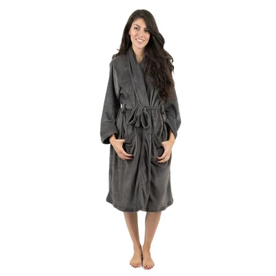 Leveret Womens Fleece Robe 7 Leveret Womens Fleece Robe - Image 7