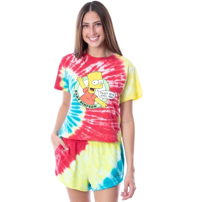 The Simpsons Womens' Bart Simpson Feast Your Eyes Top And Shorts Pajama Set 5 The Simpsons Womens' Bart Simpson Feast Your Eyes Top And Shorts Pajama Set - Image 5
