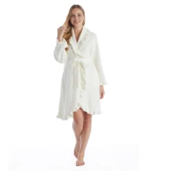 Softies 36" Ruffle Chenille Robe -Avenue Sale Store GUEST bf95cc3c 3a49 4445 911a 77c98797bdb4