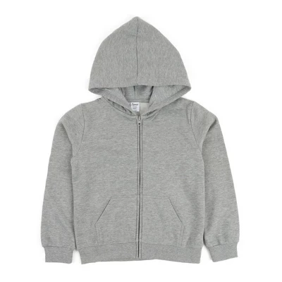 Leveret Kids Zipper Neutral Solid Color Sweat Hoodie 7 Leveret Kids Zipper Neutral Solid Color Sweat Hoodie - Image 7