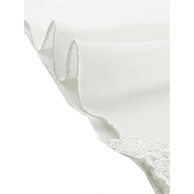 Allegra K Women's Satin V-Neck Lace Cami Mini Pajama Dress 5 Allegra K Women's Satin V-Neck Lace Cami Mini Pajama Dress - Image 5