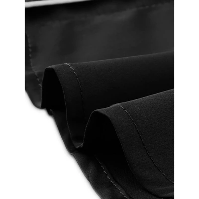 Cheibear Women's Button Down 3/4 Sleeve Mini Nightshirt Dress 4 Cheibear Women's Button Down 3/4 Sleeve Mini Nightshirt Dress - Image 4