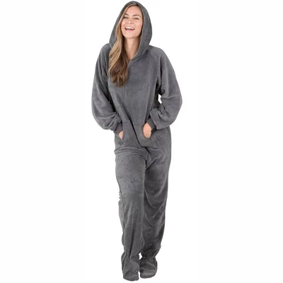 Footed Pajamas - Howling Moon Adult Hoodie Chenille Onesie 2 Footed Pajamas - Howling Moon Adult Hoodie Chenille Onesie - Image 2