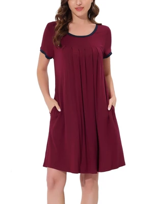 Cheibear Womens Sleepwear Lounge Dress Summer Pajama Nightgown 6 Cheibear Womens Sleepwear Lounge Dress Summer Pajama Nightgown - Image 6