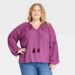 Women's Balloon Sleeve Embroidered Blouse - Knox Rose™ 7 Women's Balloon Sleeve Embroidered Blouse - Knox Rose™ -Avenue Sale Store GUEST cb8921e4 cded 4d23 b826 b1d52eacb23b