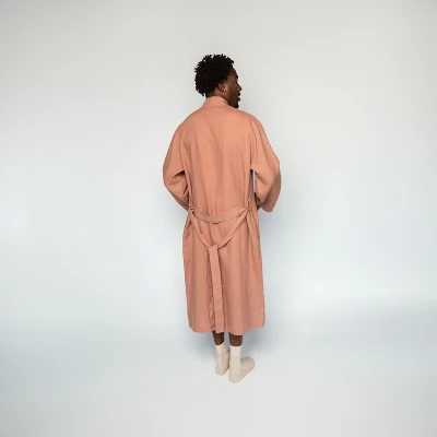 100% French Linen Unisex Bathrobe | BOKSER HOME 4 100% French Linen Unisex Bathrobe | BOKSER HOME - Image 4