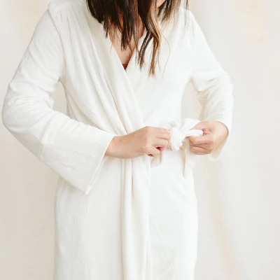 Goumikids Viscose + Organic Cotton Terry Womens Robe 3 Goumikids Viscose + Organic Cotton Terry Womens Robe - Image 3