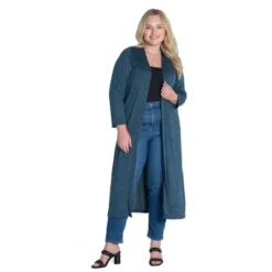 Womens Plus Size Long Duster Open Front Knit Cardigan 9 Womens Plus Size Long Duster Open Front Knit Cardigan -Avenue Sale Store GUEST cc1bb833 138c 4317 aab2 7e3796fe38b7