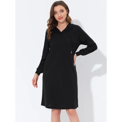 Cheibear Womens Sleepwear Pajama Dress With Pockets Lounge Nightshirt Hoodies Nightgown 2 Cheibear Womens Sleepwear Pajama Dress With Pockets Lounge Nightshirt Hoodies Nightgown - Image 2