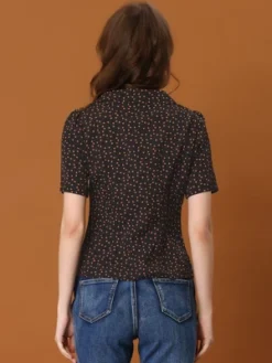 Allegra K Women's Heart-Shaped Polka Dots V Neck Short Sleeve Button Down Vintage Blouse 10 Allegra K Women's Heart-Shaped Polka Dots V Neck Short Sleeve Button Down Vintage Blouse -Avenue Sale Store GUEST d0edc8ac cd66 4dbf 8ba7 794e8636835d