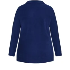 Women's Plus Size Button Fleece Top - Navy | AVENUE 10 Women's Plus Size Button Fleece Top - Navy | AVENUE -Avenue Sale Store GUEST d16c880e 1892 4787 b906 156877ea5535