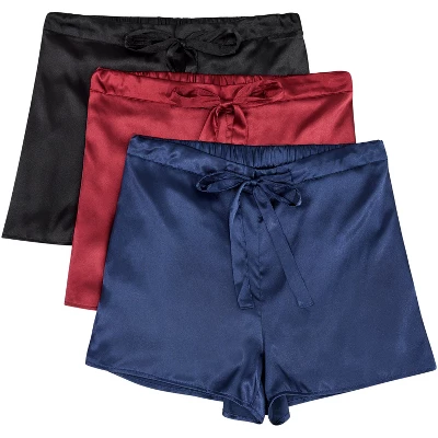 Lady Boxers, Pack Of 3 Women's Satin Boxers Sleep Shorts 4 Lady Boxers, Pack Of 3 Women's Satin Boxers Sleep Shorts - Image 4