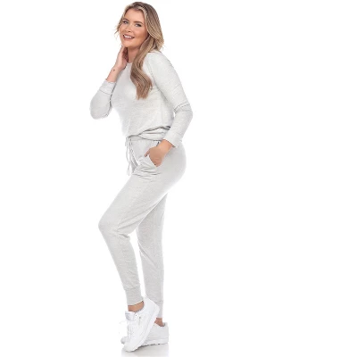 Women's 2 Piece Lounge Set - White Mark 2 Women's 2 Piece Lounge Set - White Mark - Image 2