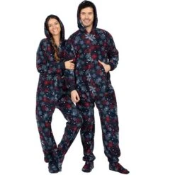 Footed Pajamas - Winter Whiteout Adult Hoodie Fleece Onesie -Avenue Sale Store GUEST d6a04073 6522 4d1f ae1d 7f5b00278d13