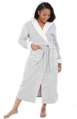 Women's Warm Winter Robe, Plush Fleece Full Length Long Hooded Bathrobe 19 Women's Warm Winter Robe, Plush Fleece Full Length Long Hooded Bathrobe -Avenue Sale Store GUEST d740cac5 9d30 4c5d 855f 734a36678541