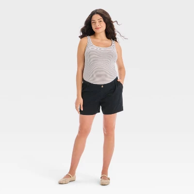 Under Belly Low-Rise Maternity Twill Shorts - Isabel Maternity By Ingrid & Isabel™ 2 Under Belly Low-Rise Maternity Twill Shorts - Isabel Maternity By Ingrid & Isabel™ - Image 2