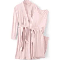Lands' End Women's Cozy 3 Piece Pajama Set - Robe Top And Pants 14 Lands' End Women's Cozy 3 Piece Pajama Set - Robe Top And Pants -Avenue Sale Store GUEST da1b3c93 2e2f 483e bfce bbd302cda420