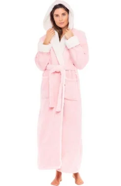 Women's Warm Winter Robe, Plush Fleece Full Length Long Hooded Bathrobe 16 Women's Warm Winter Robe, Plush Fleece Full Length Long Hooded Bathrobe -Avenue Sale Store GUEST db165c01 f8ee 4af8 b3ee 62be0e75a653